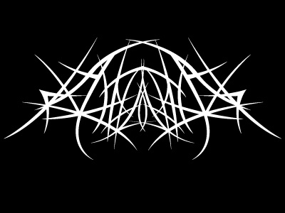 LAHaadcore logo - symetric black metal logo