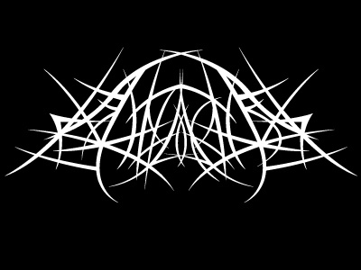 LAHaadcore logo - asymetric black metal logo