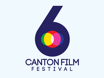 Canton Film Festival 6 Logo custom logo number