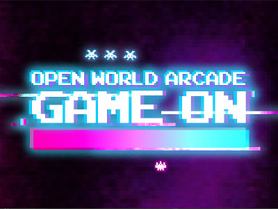 Open World Arcade gaming glitch glitch effect retro social campaign video game