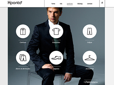 website Hponto icons minimalist website