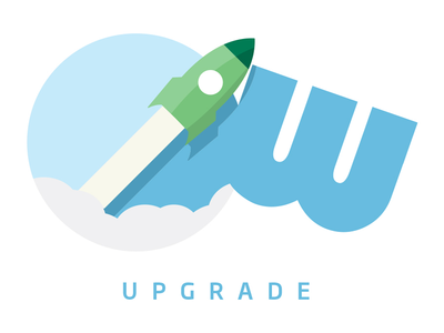 Ow Upgrade agency brazil flat illustration logo ribeirão preto upgrade