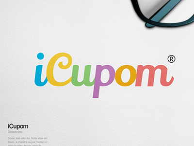 Logotipo iCupom brand colors identity logo logotipo logotype