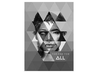 ALL - the face of all branding collage graphic design layout poster art