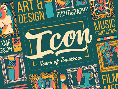Icon - Creative arts summer show '17 branding branding graphic design illustration layout