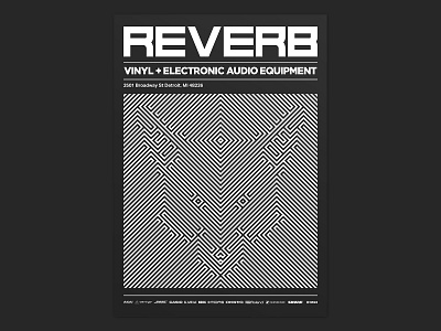 Reverb - Speakers & Dub briefbox graphic design graphic art layout optical illusion poster typogaphy underground