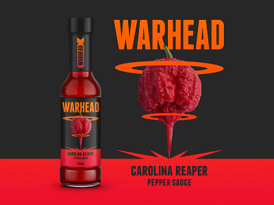 Warhead: Carolina Reaper pepper sauce branding briefbox design graphic design product branding product design