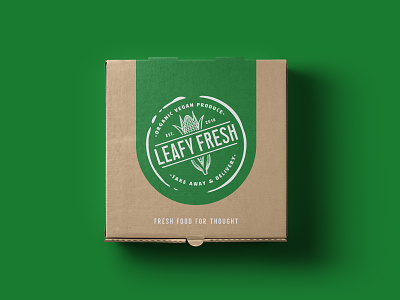 Leafy Fresh - Box branding briefbox graphic design illustration product typogaphy vintage vintage badge