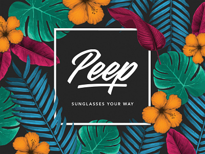 Peep - Logo & Pattern brand and identity branding briefbox floral graphic design pattern