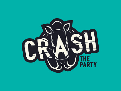Crash the Party - Logo branding graphic design illustration logo typogaphy