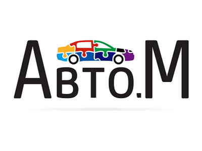 Logotype Auto.M branding design illustration logo vector