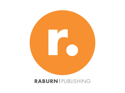 Raburn Publishing Logo book branding circle design logo orange publishing r