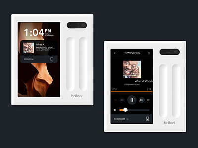 Sonos on the Brilliant Smart Home Control design iot smarthome ui ux