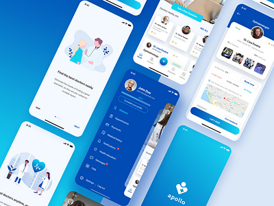 Healthcare iOS app UX/UI