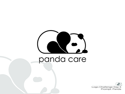 Panda Care branding dailylogochallenge design flat icon illustration logo panda vector