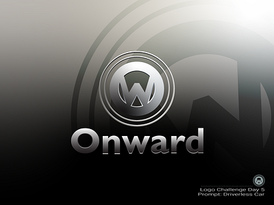 Onward branding car dailylogochallenge design flat icon illustration logo typography vector