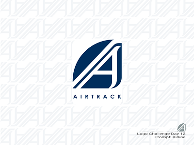 Airtrack airline branding dailylogochallenge design flat icon illustration logo logo a day typography vector