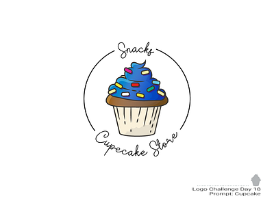 Snacks Cupecake Store branding cupcake cupcakes dailylogochallenge design flat icon illustration logo logo a day typography vector