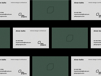 Interior Design Studio Stationery architecture brand branding business card design geometric green grey hazel identity logo minimalist paper stationery studio symbol texture visual wordmark
