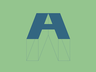 Letter A a graphic design letter