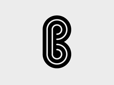 B Monogram b graphic design icon letter monogram symbol