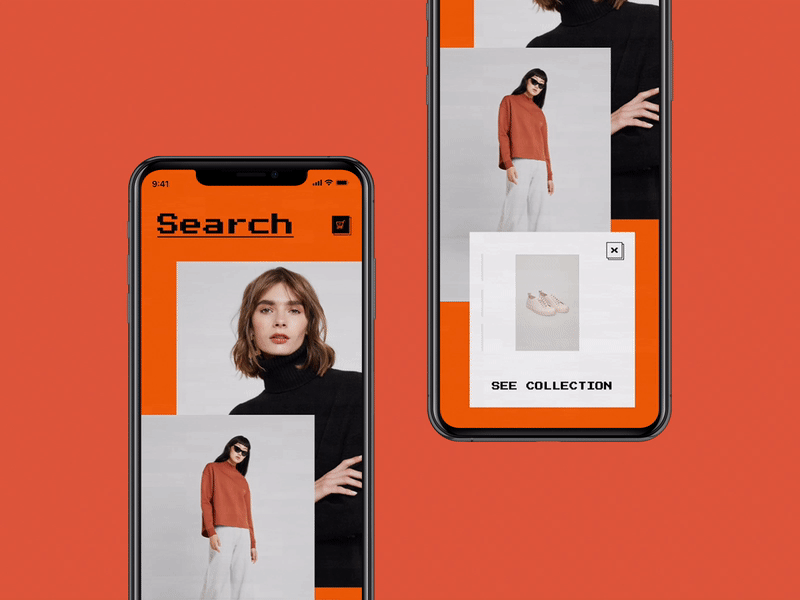 Fashion App Main Screen Animation Concept