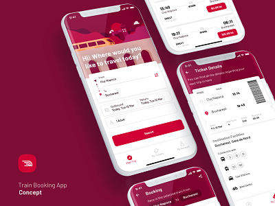 Train Booking App Concept