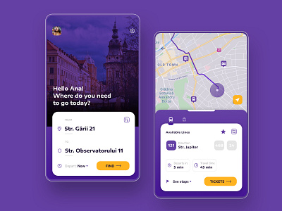 Public Transportation App / Concept