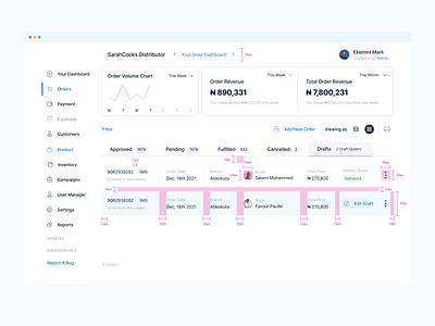 Order Management and Settings