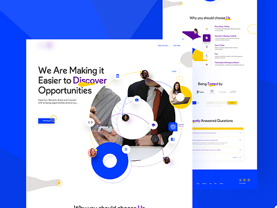 O Project Marketing Page ekemini mark landing page design opportunity search ui ux