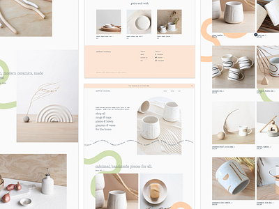 Ceramics E-Commerce Site branding ceramics dailyui design minimal web design