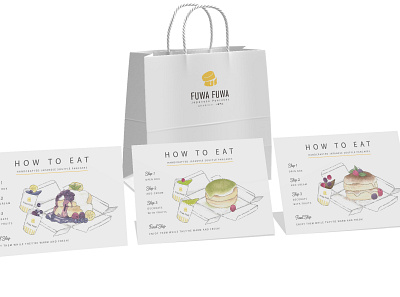 Fuwa Fuwa Pancake Design and Illustration design food graphic design illustration infographic instructions marketing menu menu design photoshop print watercolor