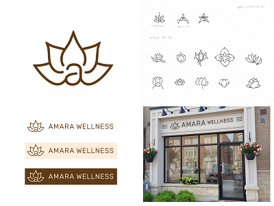 Amara Wellness Logo Design branding clinic design graphic design healing health homeopathy illustration illustrator logo logo design photoshop vector wellness
