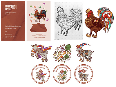 Biryani Bol Illustrations branding design graphic design illustration illustrator photoshop vector