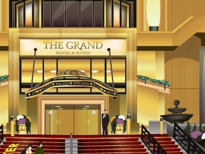Grand Hotel in Toronto building flash illustration toronto vector