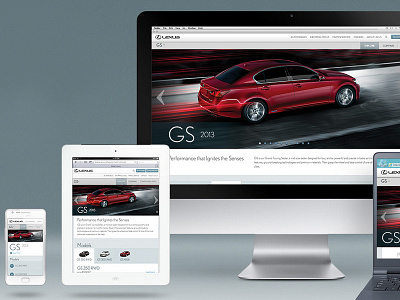 Lexus Canada Responsive Site automobiles design responsive rwd ui web