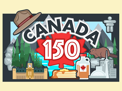 Dury Canada 150 canada illustration
