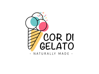 Logo for ice cream shop art branding bright design icecream illustration illustrator logo vector