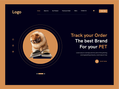 Pet Website Design branding design ui ux website