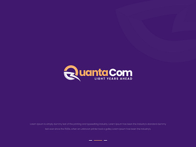 Quantacom Logo Design branding design logo typography vector