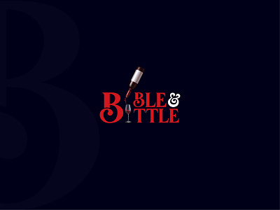 Bible & Bottle Logo Design branding design graphic design logo logo des typography ui