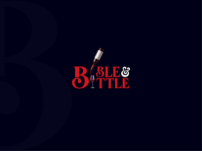 Bible & Bottle Logo Design