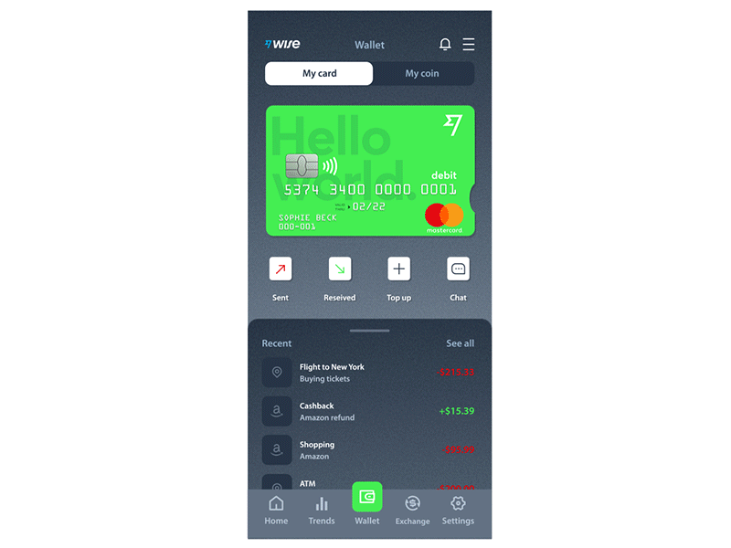Mobile Banking App animation