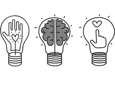 Light bulb - idea, creative, technology icons