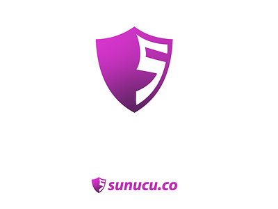 Sunucu.co logo design design logo purple shield