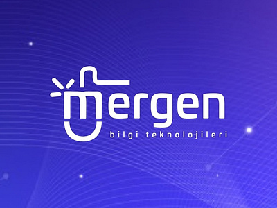 Mergen Logo Design blue logo logo alphabet reflex blue tech logo