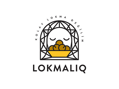Lokmaliq fast food food logo logo 2d logo a day logo design lokma waffle