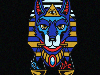 Anubis egypt eyes feather heart illuminati nemesis wolf