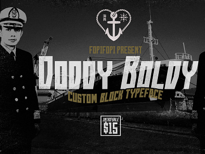 Doddy Boldy Typeface block bold cheap custom font free typeface