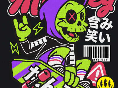 Skater Skull By Rico Fopi On Dribbble